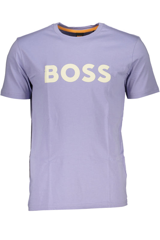 BOSS MEN&#39;S SHORT SLEEVE T-SHIRT PURPLE