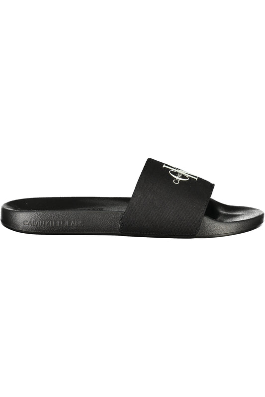 CALVIN KLEIN MEN&#39;S BLACK SLIPPER FOOTWEAR
