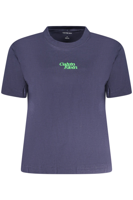 CALVIN KLEIN WOMEN&#39;S SHORT SLEEVE T-SHIRT BLUE