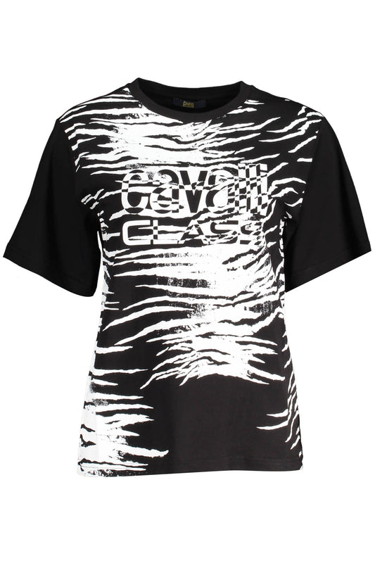 CAVALLI CLASS T-SHIRT SHORT SLEEVE WOMAN BLACK