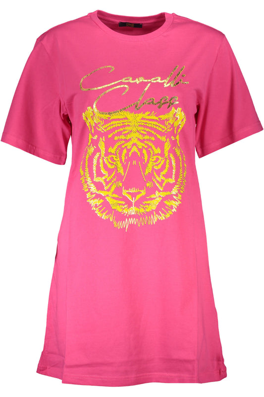 CAVALLI CLASS T-SHIRT SHORT SLEEVE WOMAN PINK