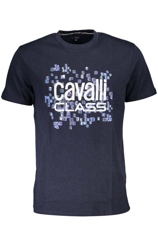 CAVALLI CLASS SHORT SLEEVE T-SHIRT MEN BLUE