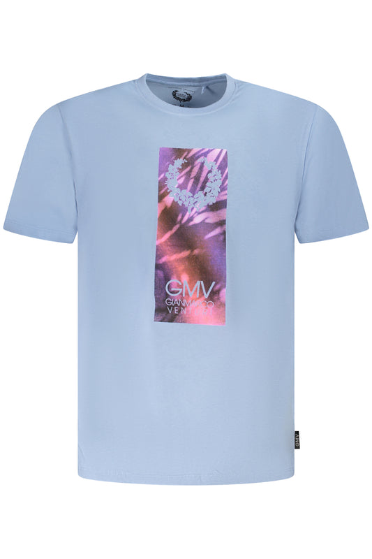 GIAN MARCO VENTURI MEN&#39;S SHORT SLEEVE T-SHIRT BLUE
