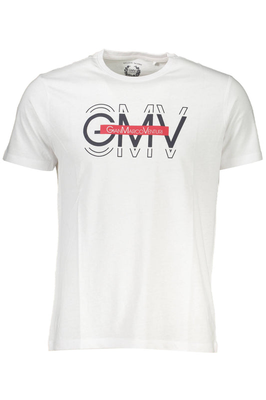 GIAN MARCO VENTURI MEN&#39;S SHORT SLEEVE T-SHIRT WHITE