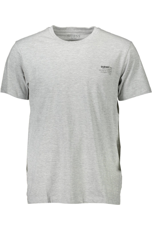 GUESS JEANS MEN&#39;S SHORT SLEEVE T-SHIRT GRAY