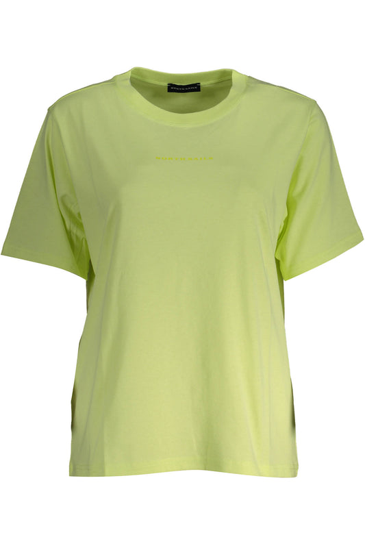 NORTH SAILS YELLOW WOMEN&#39;S SHORT SLEEVE T-SHIRT