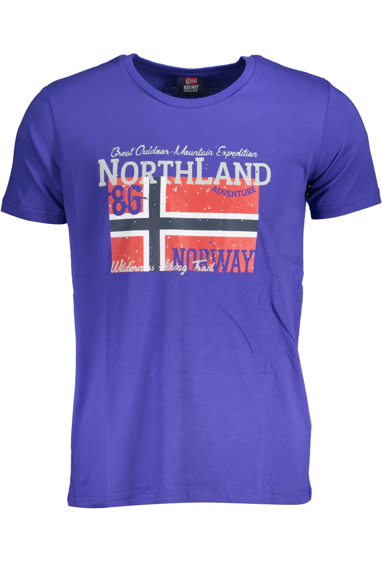 NORWAY 1963 MEN&#39;S BLUE SHORT SLEEVED T-SHIRT