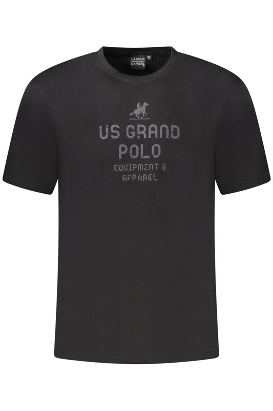 US GRAND POLO SHORT SLEEVE T-SHIRT MEN BLACK