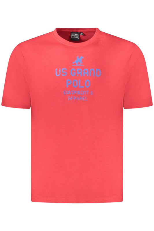US GRAND POLO MEN&#39;S SHORT SLEEVE T-SHIRT RED